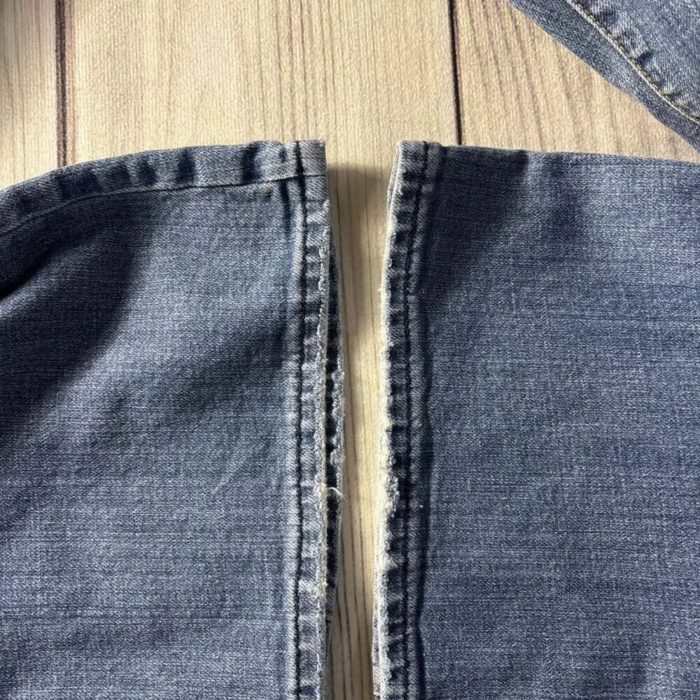 GAP 1969 9.5” Rise Flare Jeans Women's Blue Denim Size 14 Stretch - Picture 10 of 10